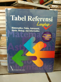 Tabel referensi Lengkap  Matematika , Fisika, Astronomi, Kimia,Biologi, Dan Informatika untuk SMA & Perguruan Tinggi