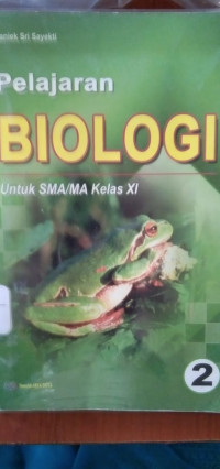 Image of Pelajajran Biologi Untuk SMA/MA kelas XI