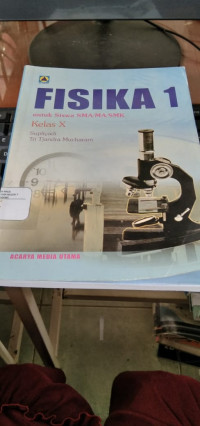 Image of Fisika 1 Untuk Siswa SMA/MA/SMK Kelas X