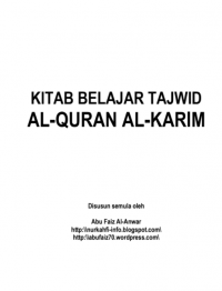 Kitab belajar tajwid al-quran al karim